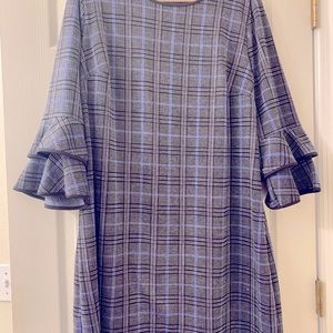 Black and blue dress